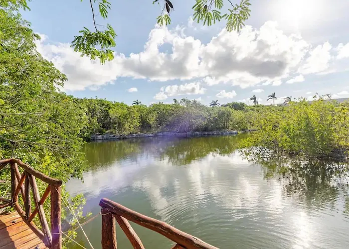 Departamento 3, Tulum Country Home, Con Muelle De Pesca, Club De Playa, Alberca, Cenote Y Campo De Golf, Contrata Day Pass Bahia Principe Apartment